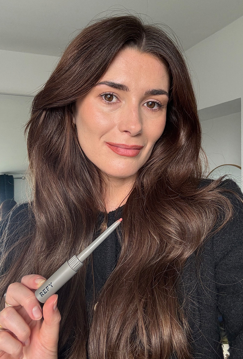 Eleanor wearing Refy lip liner in Dusk