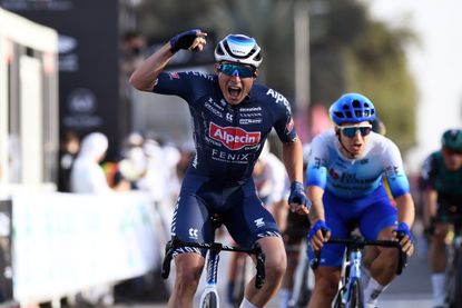 Jasper Philipsen wins stage one UAE Tour.