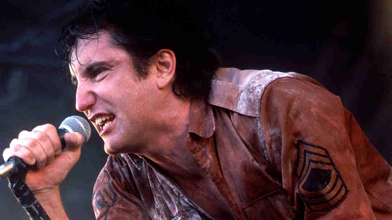 Nine Inch Nails’ Trent Reznor performing onstage in 2000