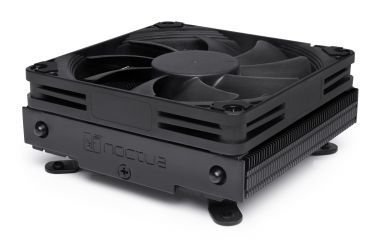 Press materials for the Noctua NH-L9i-17xx low-profile coolers and ND-FD1 fan duct kit.
