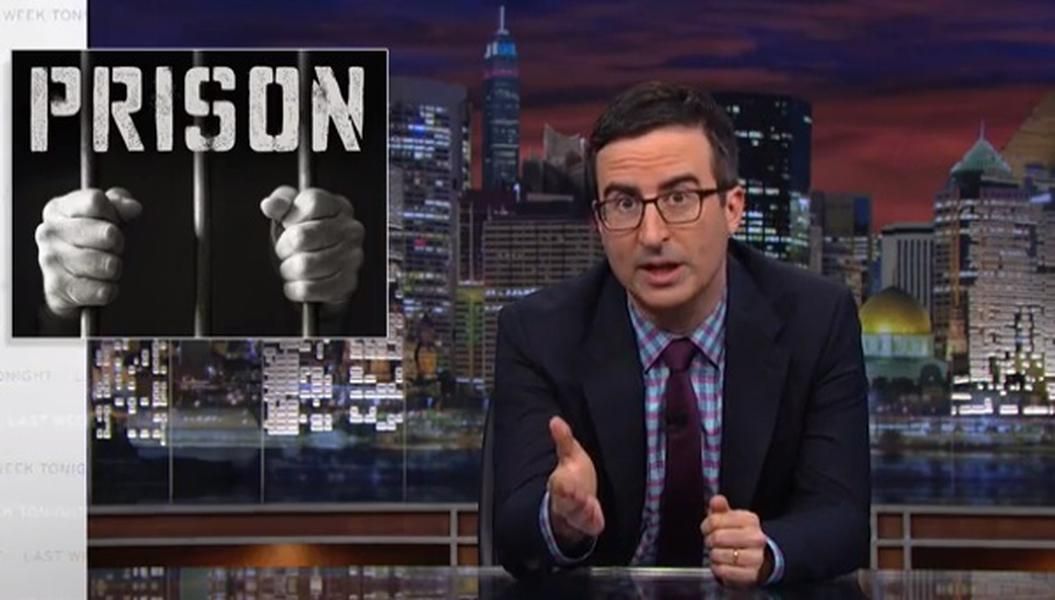 John Oliver, puppets take on the prison system