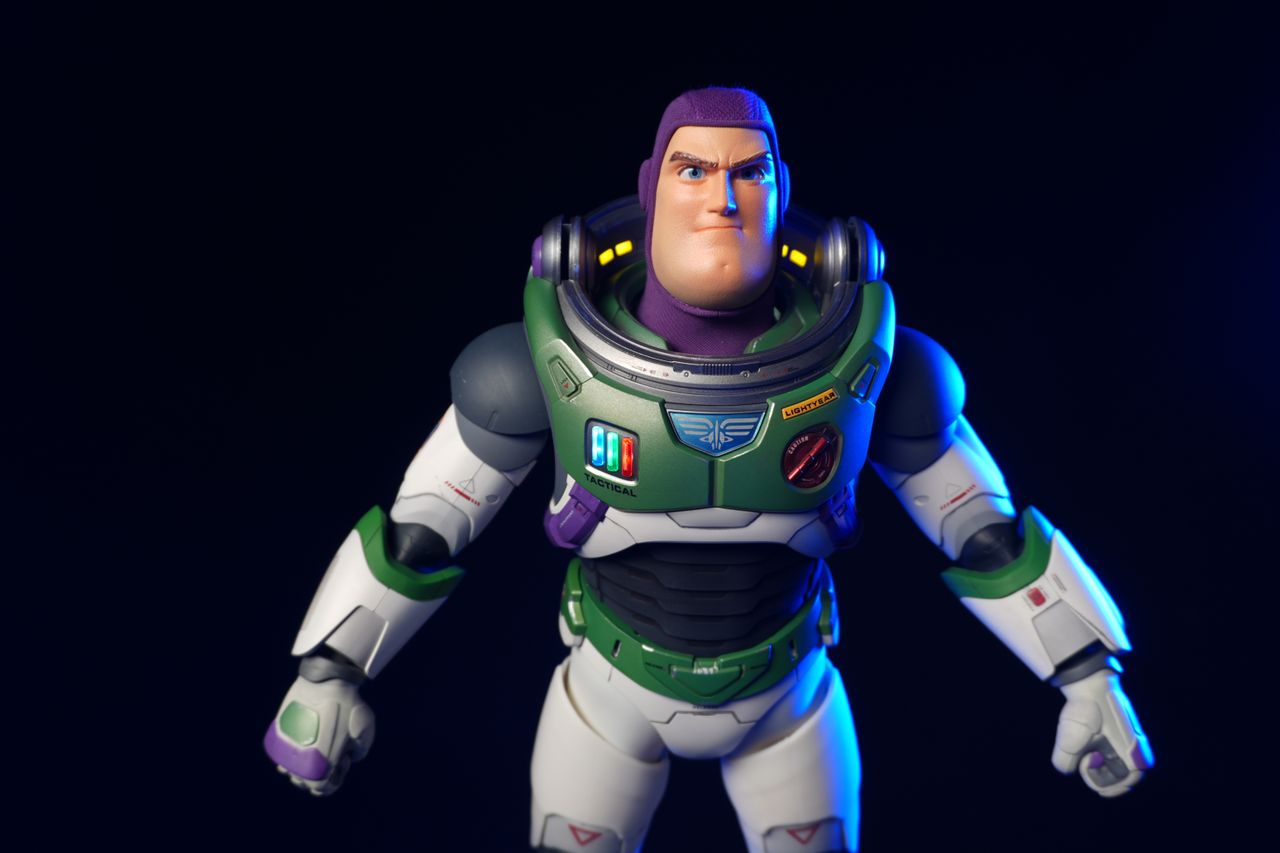 Sony ZV-E10 II sample image buzz lightyear toy in studio at ISO 50