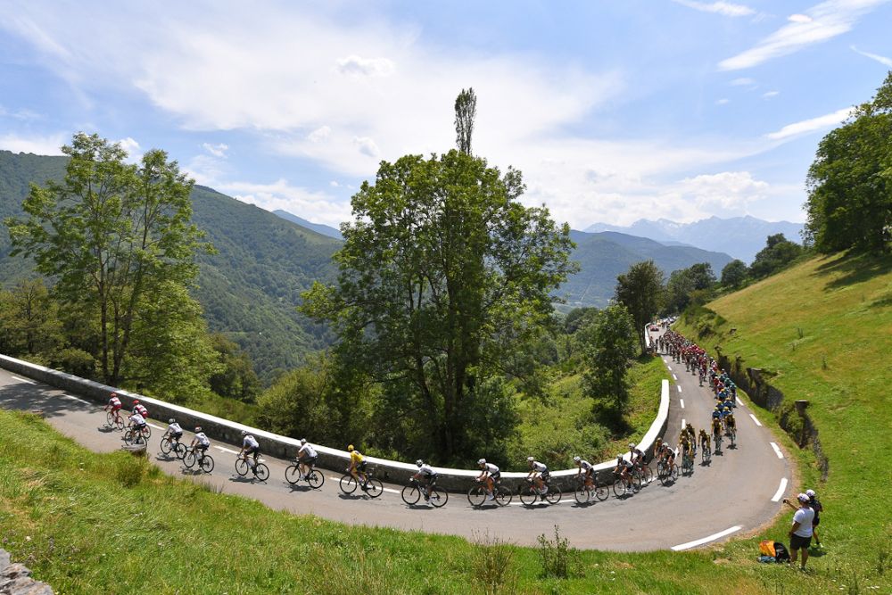 Scenery along the route of stage 19 at the Tour de France