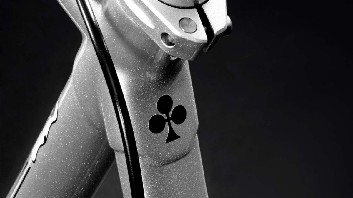 The newer logo on the top tube