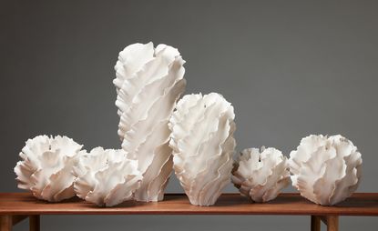 sculptural porcelain vessels, part of London Craft Week 2023