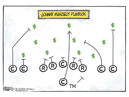 Editorial cartoons sports Johnny Manziel Browns
