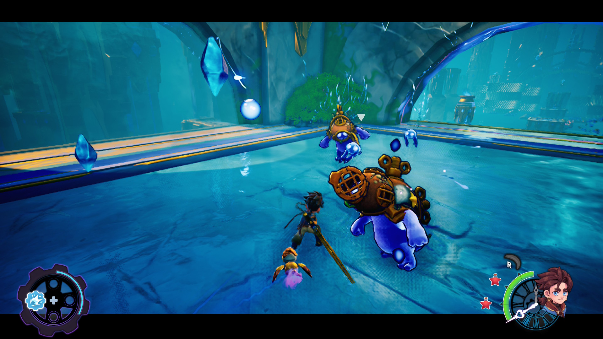 Screens from a Switch 2 fantasy video game