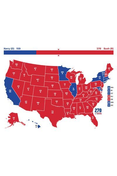 2004 electoral scenario