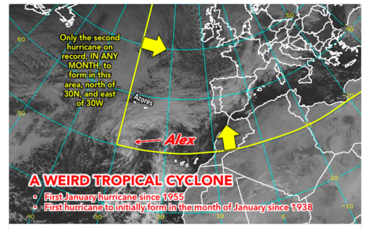 Hurricane Alexis forecast.