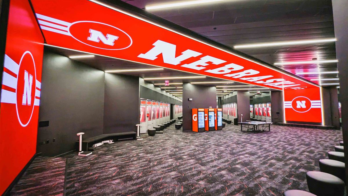 Nebraska Locker Room Signage