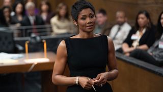 Emayatzy Corinealdi as Jax in court in Reasonable Douobt season 2