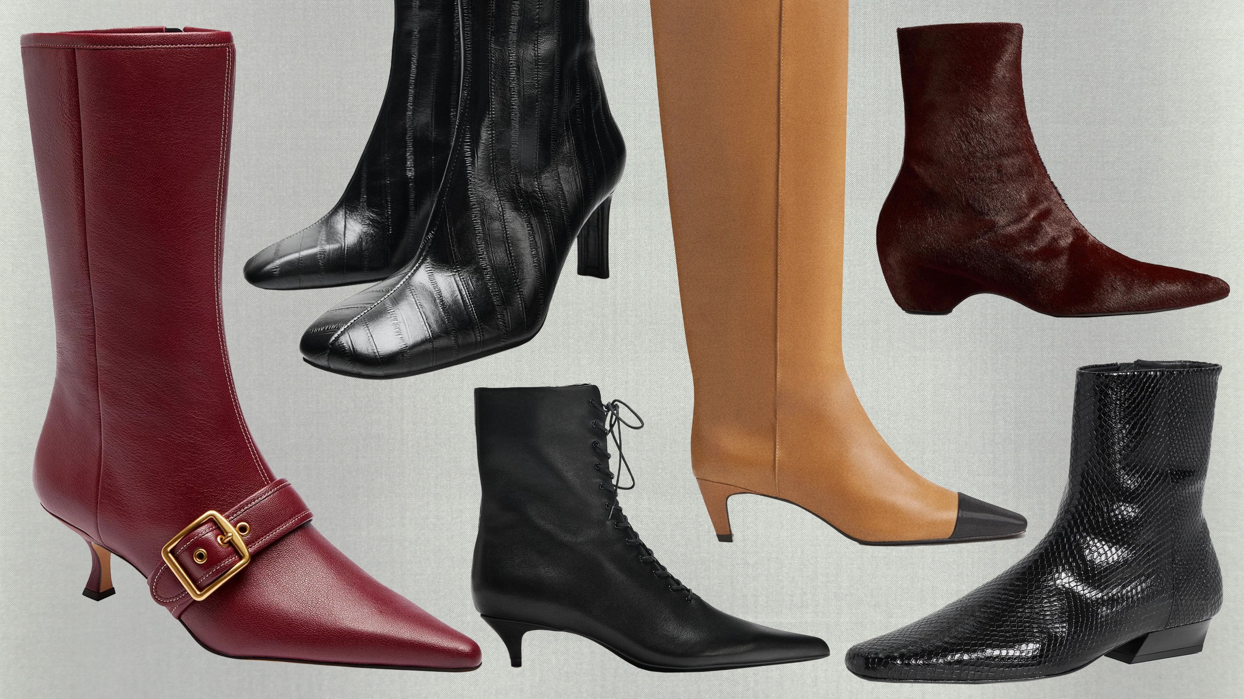Collage of fall 2026 boots