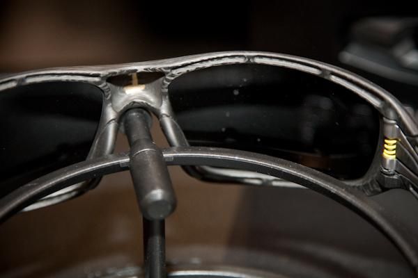 Check out the intricate machine work on the back of the C SIX frame pieces.