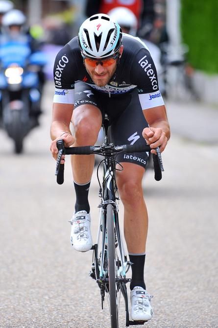 Guillaume Van Keirsbulck (Omega Pharma - Quick-Step Cycling Team) on the way to his win in the Eneco Tour