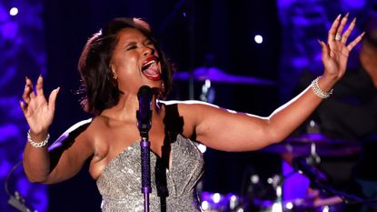 Jennifer Hudson performing