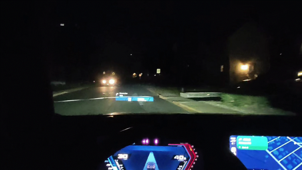 2025 BMW M5 auto-dimming headlights.