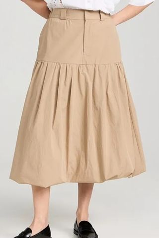 Sea Belle Stone Washed Chino Bubble Skirt