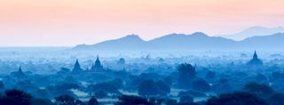 Myanmar temples Bagan sunrise