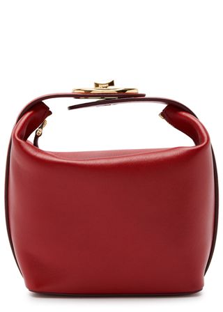 Vlogo Mini Leather Top Handle Bag