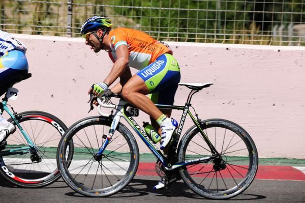 Francesco Chicci (Liquigas) wasn't likely to hold onto his race lead today