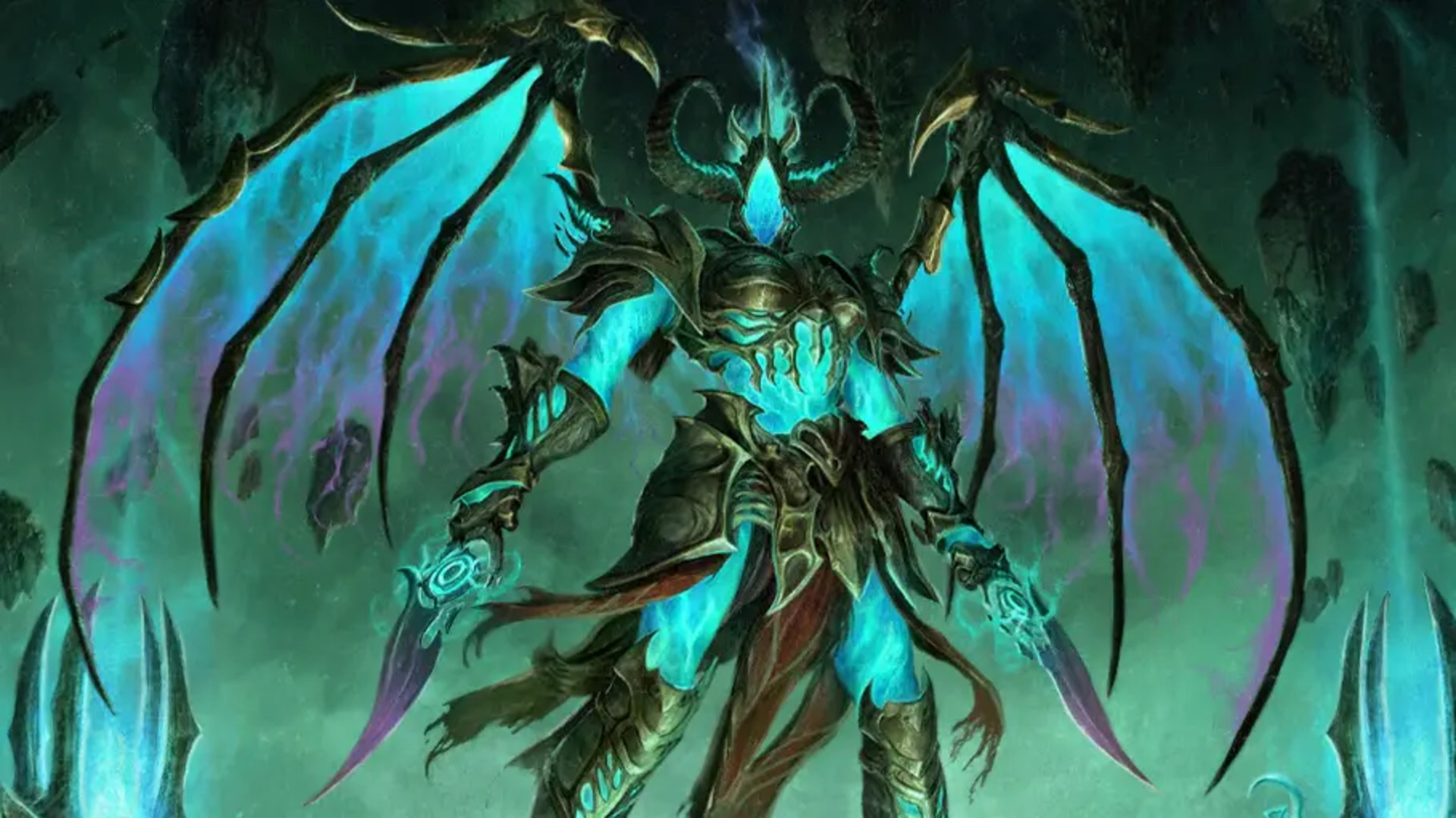 Winged Diablo 4 boss stands threateningly over player character
