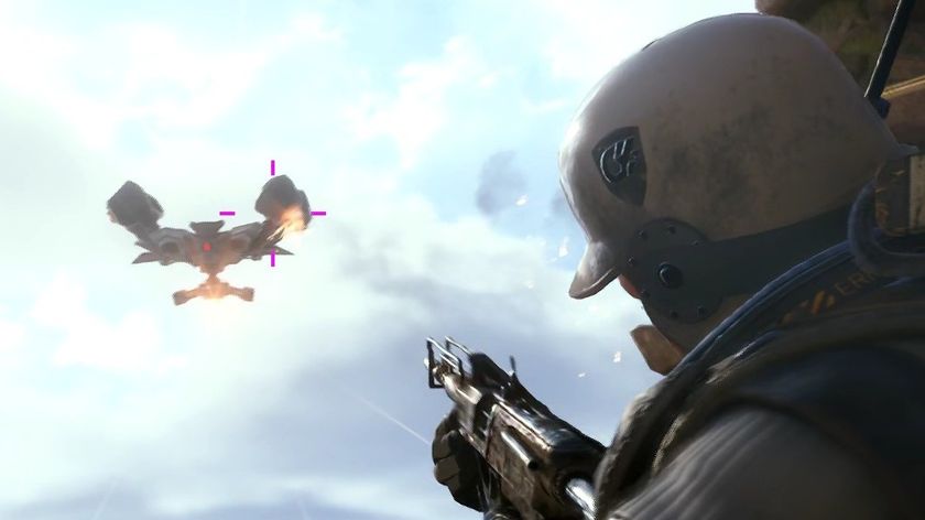 arc raiders being shot at by a rattler rifle as the Rocketeer is about to fire a missile