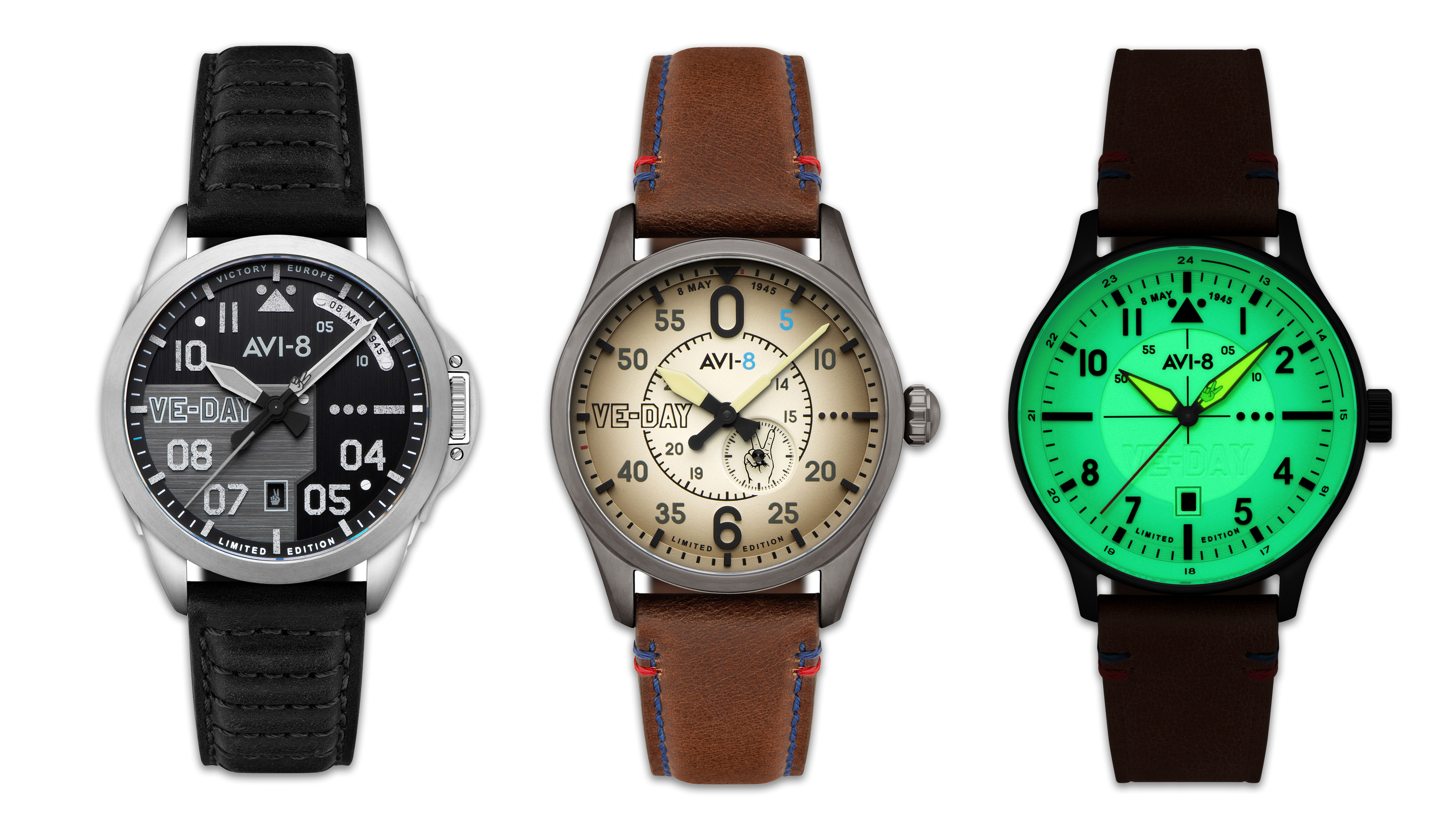 AVI-8 VE-Day 80th Anniversary Limited Edition watch