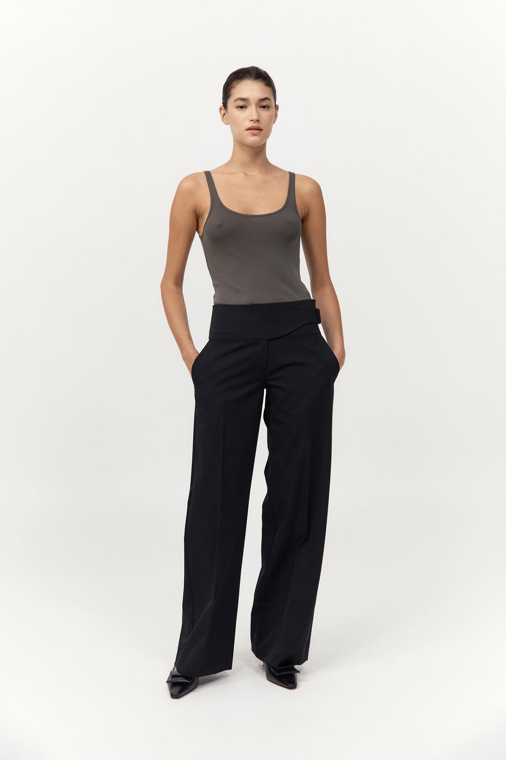 Cummerbund Pants - Black