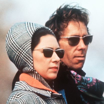 Princess Margaret and husband Lord Snowdon wear sunglasses 