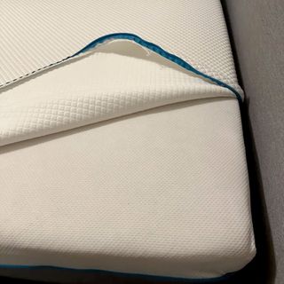 The Simba Hybrid Pro mattress with the cover unzipped