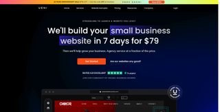 UENI website builder home page