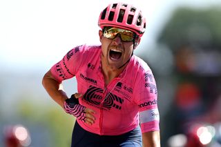 CORDOBA SPAIN AUGUST 26 Magnus Cort Nielsen of Denmark and Team EF Education Nippo celebrates winning during the 76th Tour of Spain 2021 Stage 12 a 175 km stage from Jan to Crdoba lavuelta LaVuelta21 on August 26 2021 in Cordoba Spain Photo by Stuart FranklinGetty Images