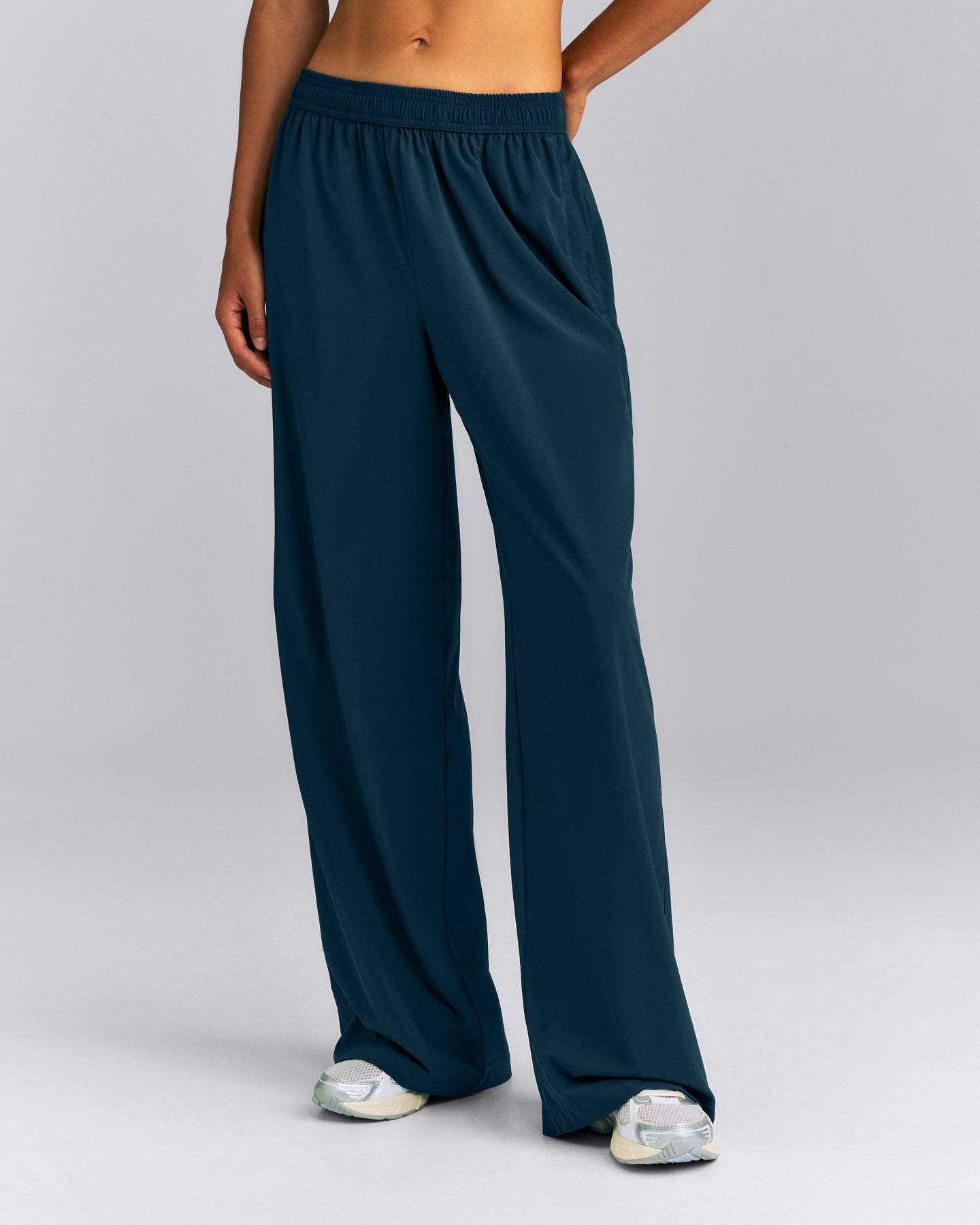 Airmove&amp;trade; Straight Leg Drawcord Trousers | Oil Blue