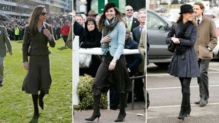 Kate wearing knee-high boots on three occasions