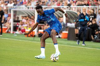 Tyrique George in action against Wrexham in preseason