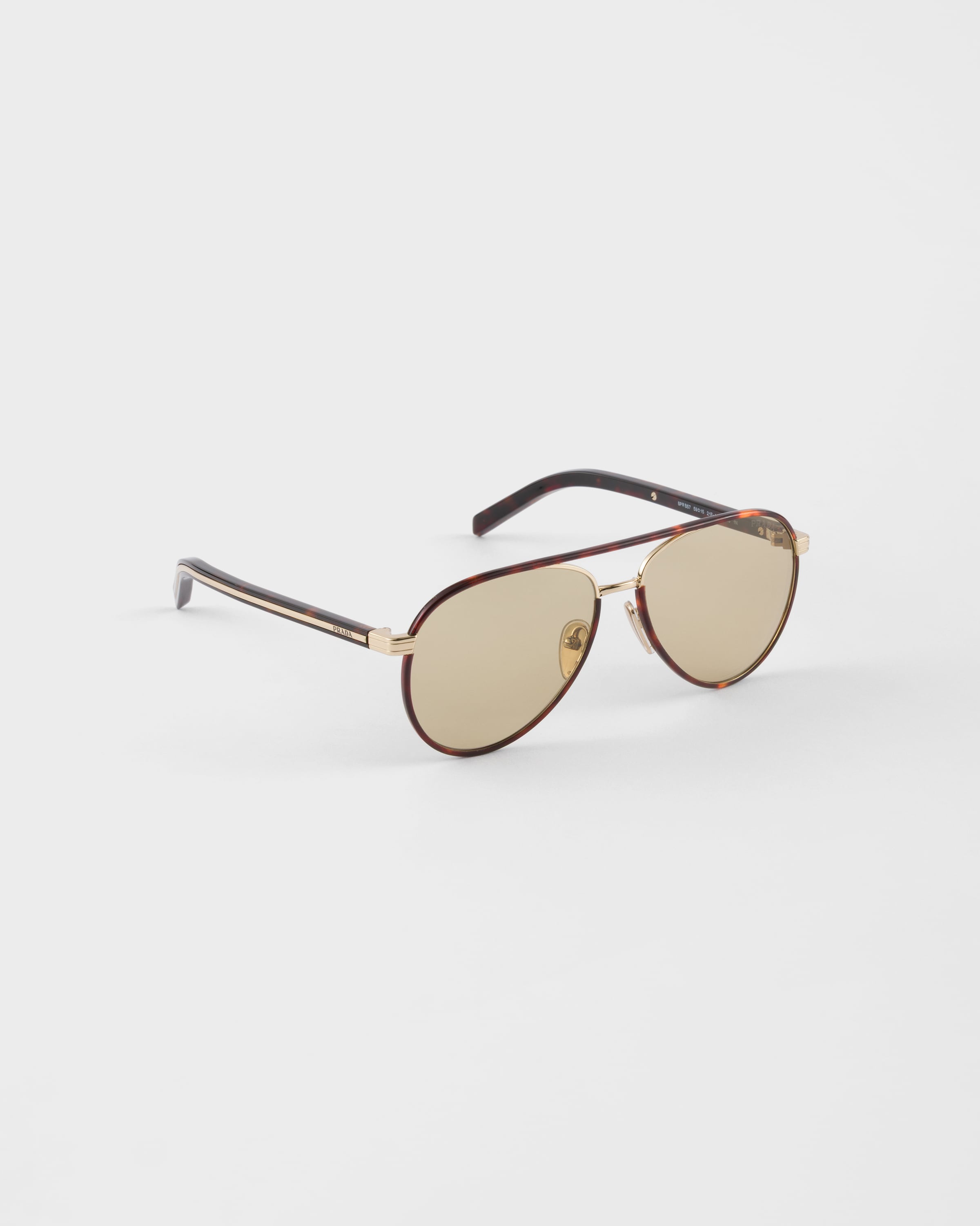 Prada Sunglasses With the Iconic Metal Plaque