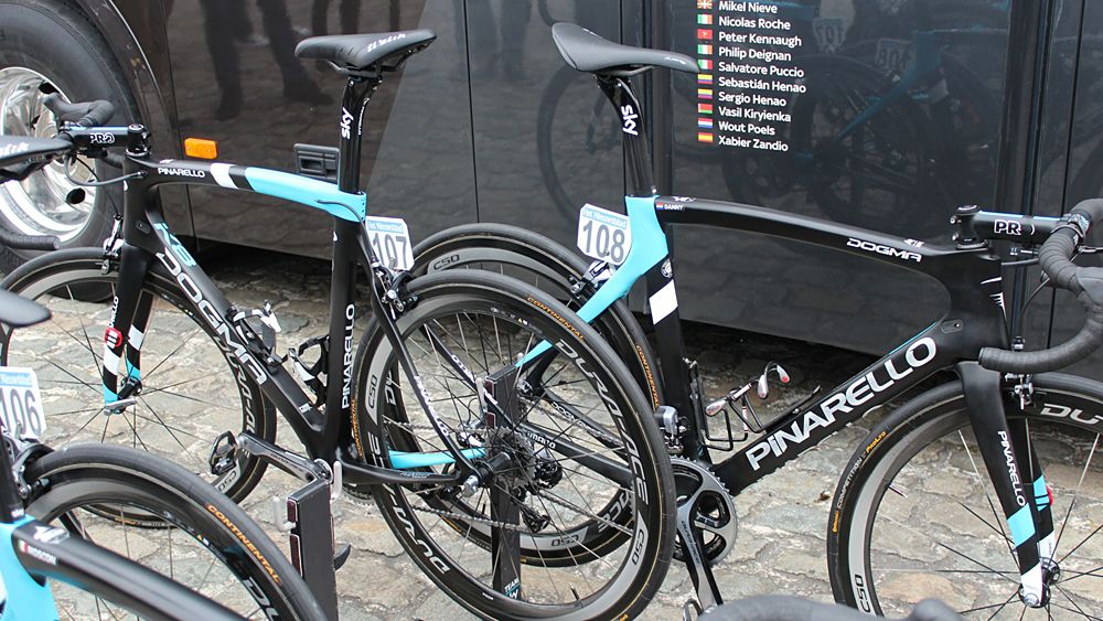 Team Sky rode a mix of Dogmas and K8s