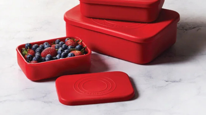 Le Creuset Rectangular Storage Container in Cerise