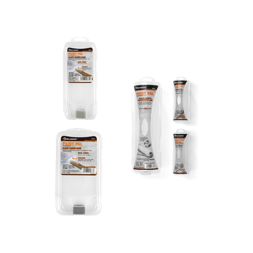 Brush and roller plastic covers