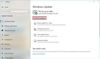 Check for updates to install Microsoft Edge Chromium
