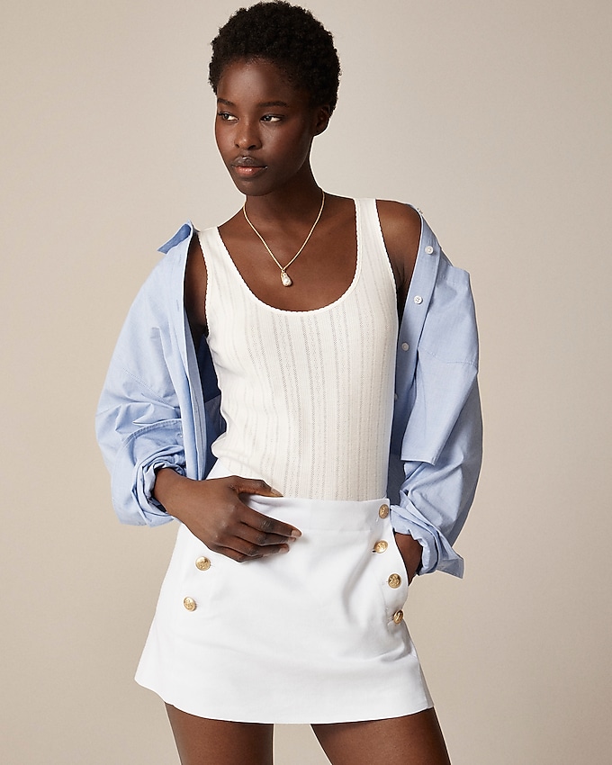 Pointelle Tank Top
