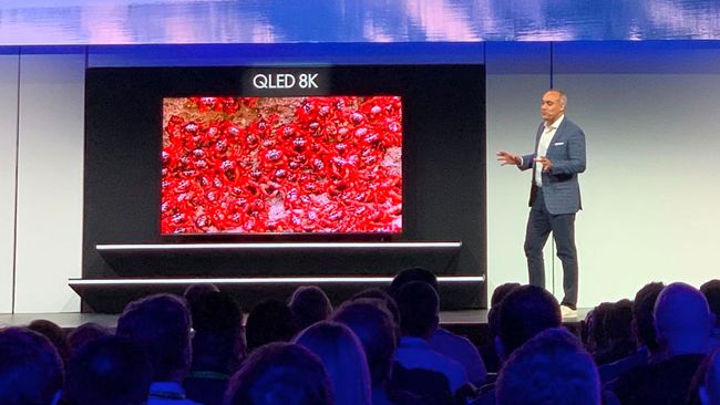 property of www.techradar.com Samsung TV 98 inch CES 2019