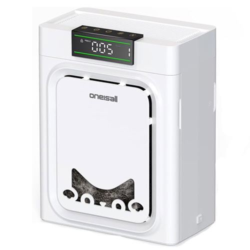 Oneisall Pet Air Purifier on a white background.