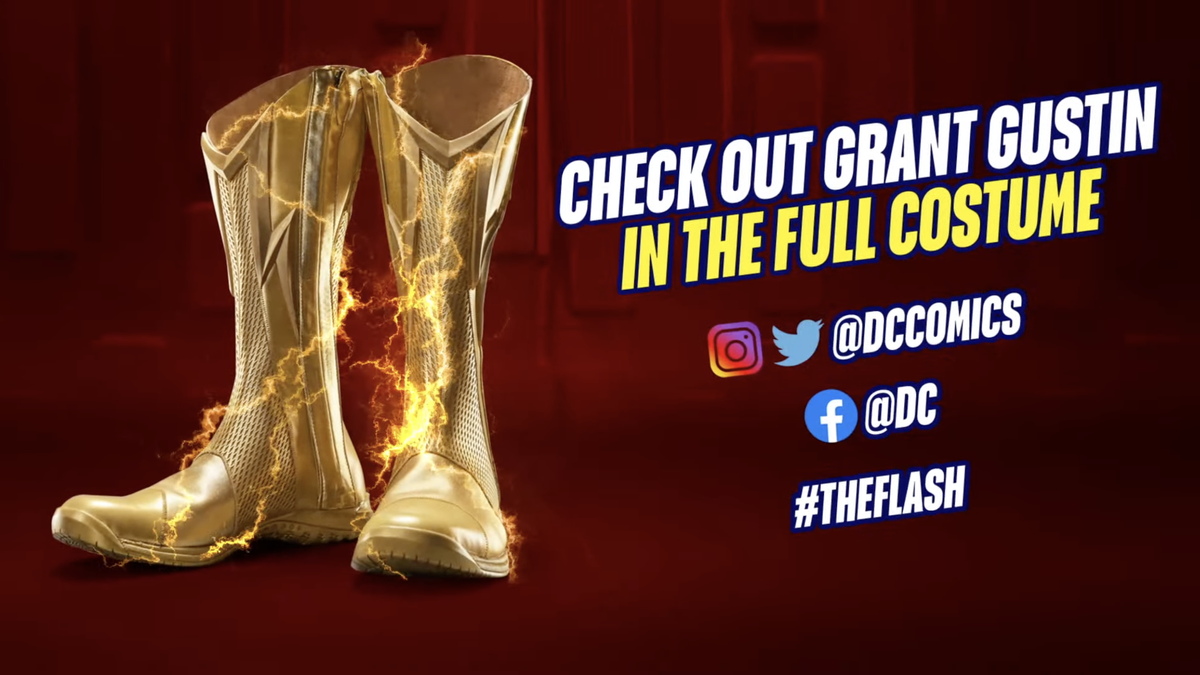 the Flash's boots reveal at DC Fandome