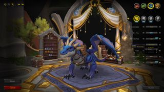 World of Warcraft Dragonflight dragon customization screen