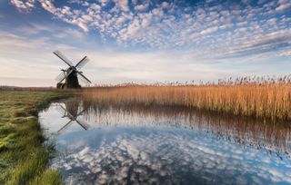 Suffolk countryside with mill