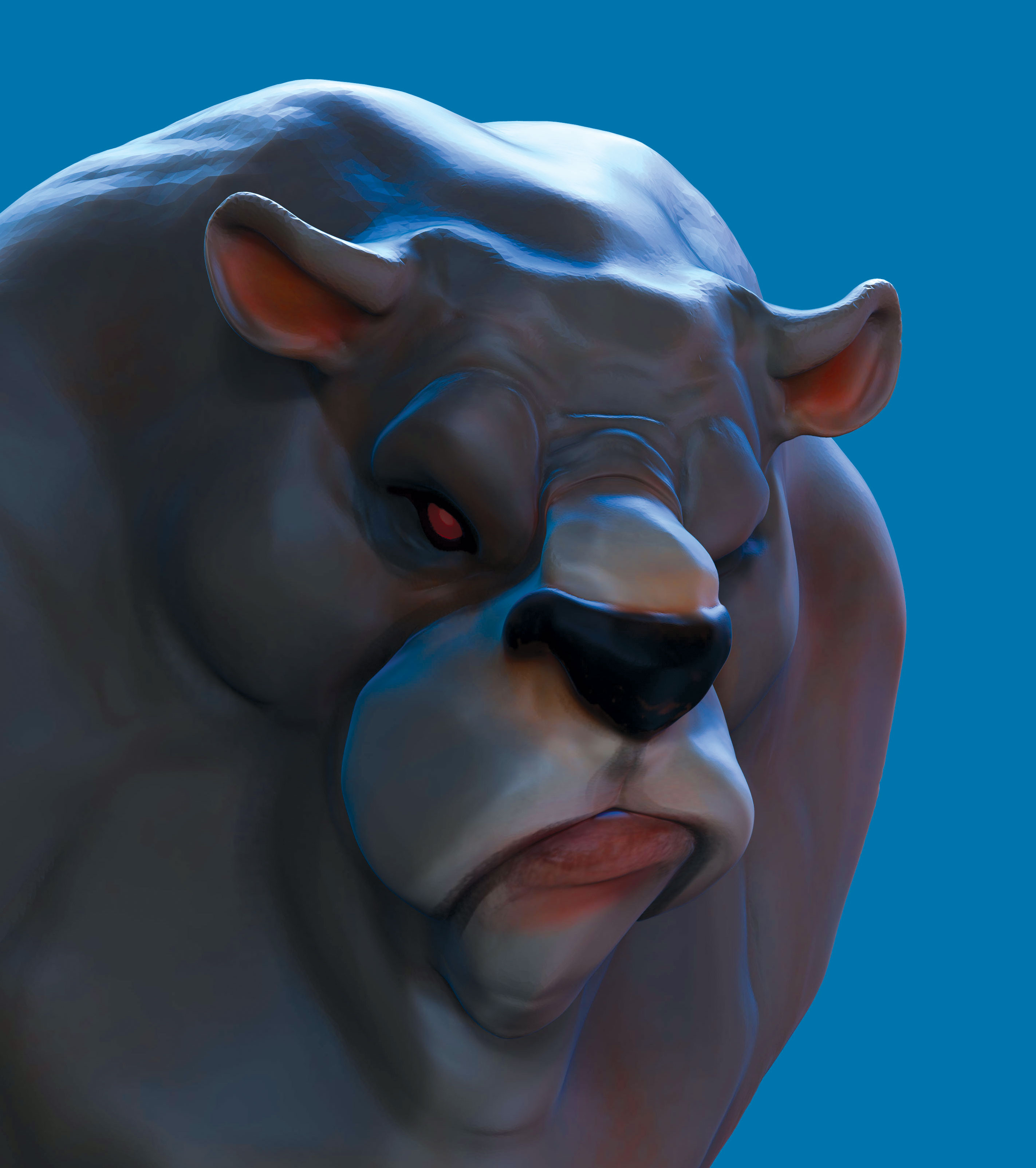 Sculpt in Blender: finished character