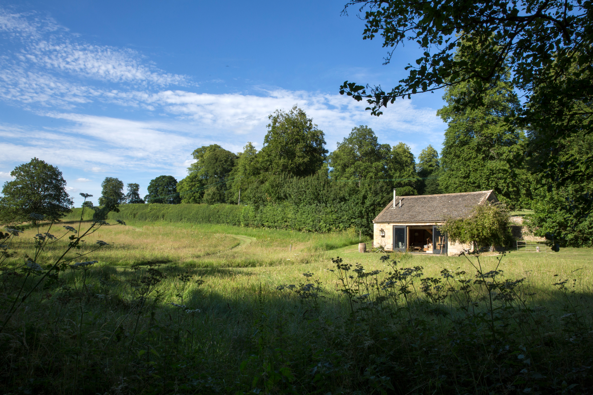 Details of Barton Meadow Lodge, a rustic one bedroom property in a wildflower meadow in the Cotswolds