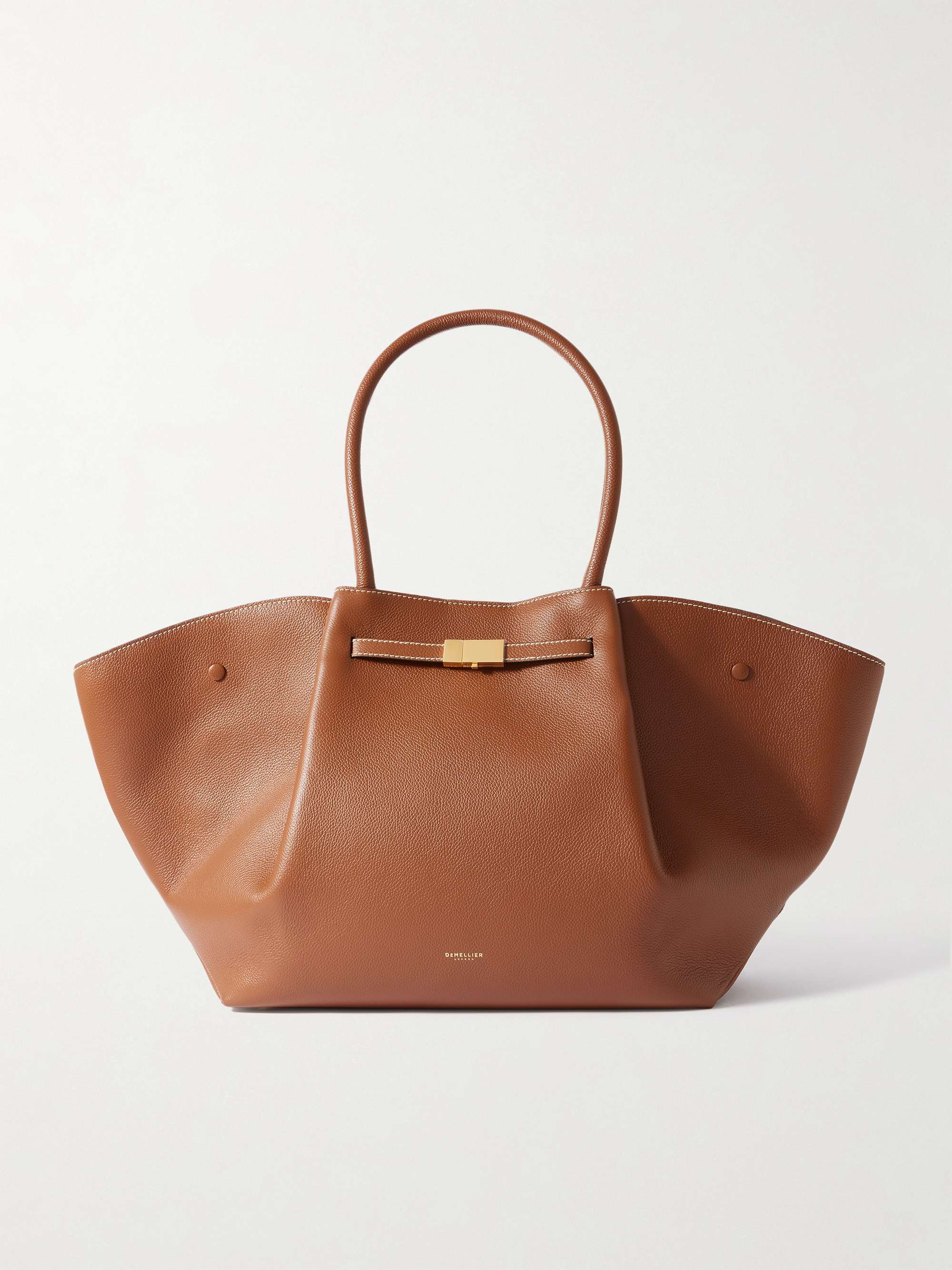 New York Textured-Leather Tote