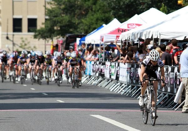 Erica Adelberg (CRCA/Radical Media) who takes a flyer and a chance on moving ahead of all the sprinters in this group.